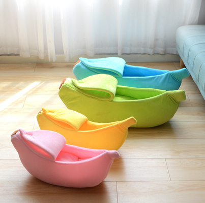 Warm Soft Punny Lovely Pet Supplies For Banana  Indestructible Pet Bed