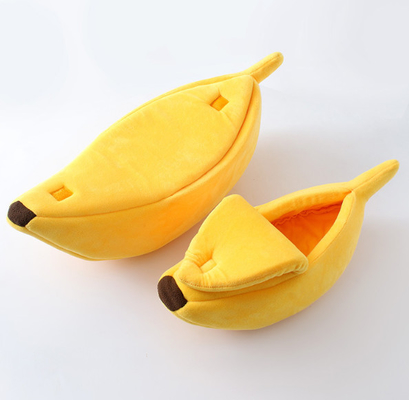 Warm Soft Punny Lovely Pet Supplies For Banana  Indestructible Pet Bed