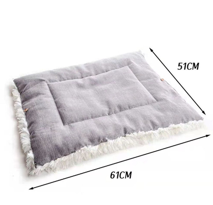 Lovely Banana Shape Indestructible Pet Bed Mat Warm Soft Removable