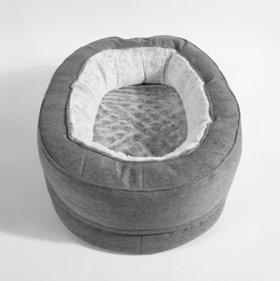 Round Extra Large Pet Bed For Puppy And Kitten With Slip-Resistant Bottom