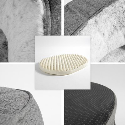 Round Extra Large Pet Bed For Puppy And Kitten With Slip-Resistant Bottom