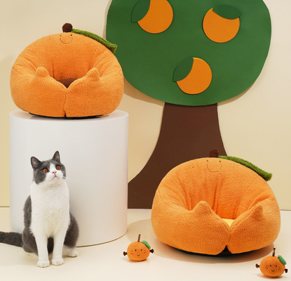 Anti Slip Bottom Washable Cat Beds For Four Season Reversible