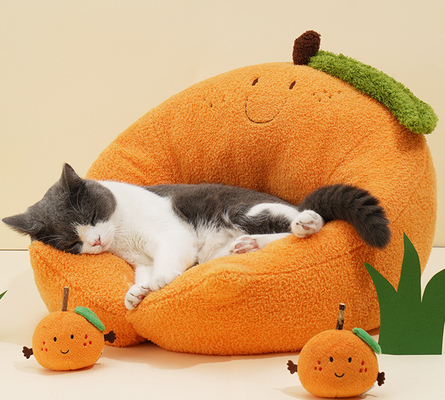 Anti Slip Bottom Washable Cat Beds For Four Season Reversible