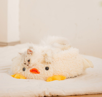 Washable-Round Cat Sleeping Bed For Puppy And Kitten With Slip-Resistant Bottom