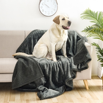 Pet Waterproof Blanket Flannel Cotton Wool Sherpa Thickened Dog Blankets For Sale Kennel