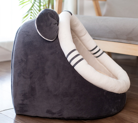 Small Dog Bed With Anti-Slip Bottom Cotton Cat Bed  For Indoor Cats