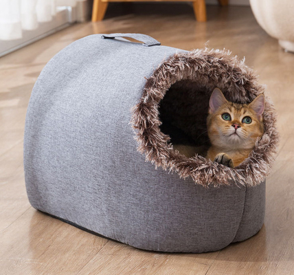 Cat Small Amazon Cat Bed Cave Pets Igloo Bed Hideout Cave Cushion Washable