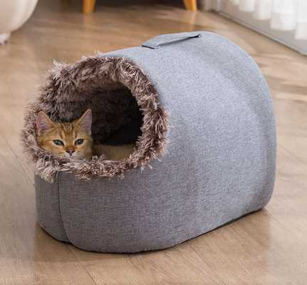 Cat Small Amazon Cat Bed Cave Pets Igloo Bed Hideout Cave Cushion Washable