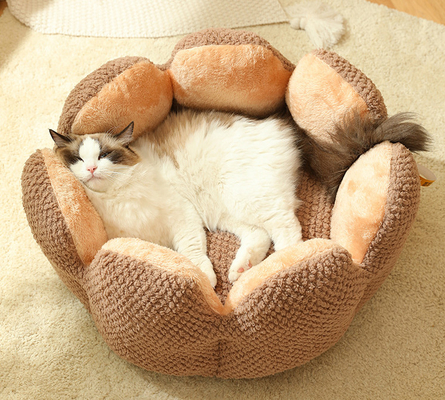 Cute and Comfortable sunflower cat bed Thickened Non-Slip Soft Pet Bed Suitable for Small