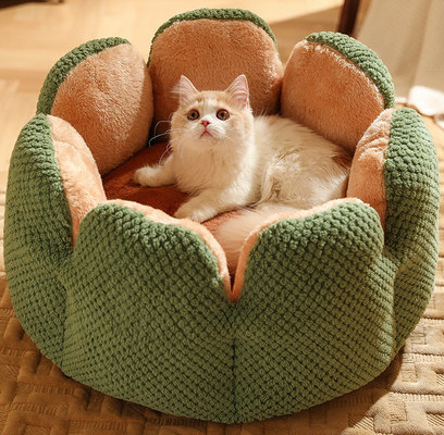 Cute and Comfortable sunflower cat bed Thickened Non-Slip Soft Pet Bed Suitable for Small