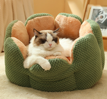 Cute and Comfortable sunflower cat bed Thickened Non-Slip Soft Pet Bed Suitable for Small