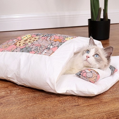 All Season Cat Nest Best Dog Sleeping Bag Detachable And Washable Cat Quilt Nest Warm Pet Nest Dog Nest In Winter