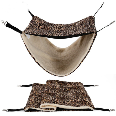 New Winter Warm Double-Layer Mesh Pet Hammock Bed Cat Cage Two-Layer Cat Swing Cat Hanging Bed
