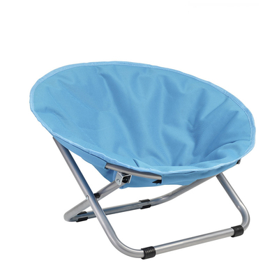 Folding Black Elevated Dog Bed Chair Portable Round Elevated Cat Bed Waterproof Puppy Papasan Chair Pet