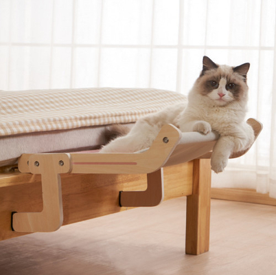 Hanging Cat Bed With Stand Mount Hammock Window Seat Bed Shelves For Indoor Cats