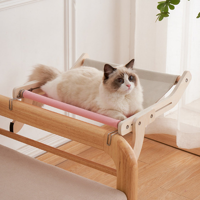 Hanging Cat Bed With Stand Mount Hammock Window Seat Bed Shelves For Indoor Cats
