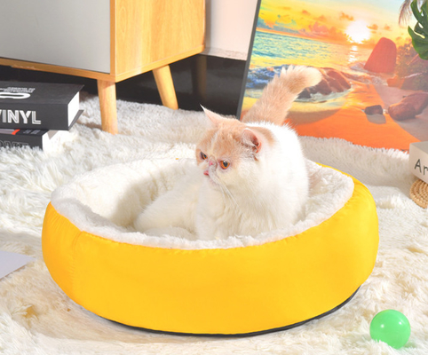 Small Kitten Bed With Machine Washable, Waterproof Bottom