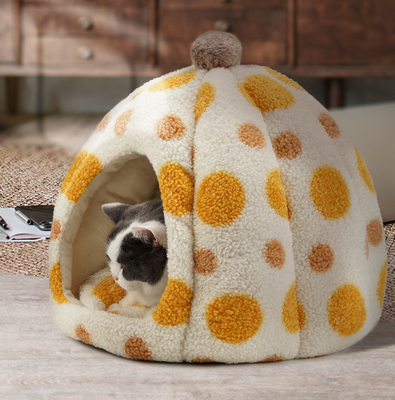 Machine Washable Small Kitten Bed With Waterproof Bottom