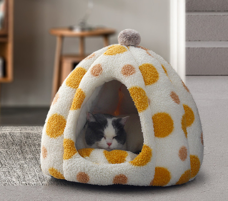 Machine Washable Small Kitten Bed With Waterproof Bottom