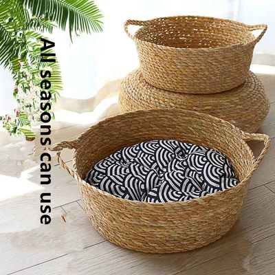 Cane Cat Nest Dog Bed Rattan All Year Round Universal Online Red Cat Supplies Cat House Pet House Villa Pucat Bed