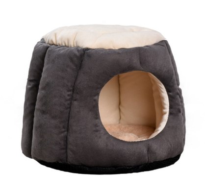 Warm Sleeping Felt Cat Cave Bed Nest Kitty Shape Puppy House