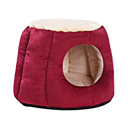 Warm Sleeping Felt Cat Cave Bed Nest Kitty Shape Puppy House