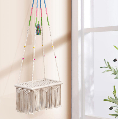 Swinging Cat Hammock Hand Woven Cotton Rope For Indoor Cats