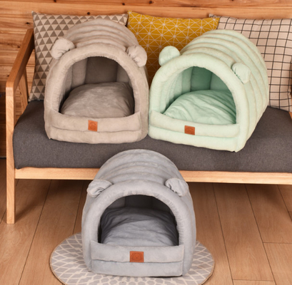Soft Plush Premium Cotton No Deformation Cave Bed Cat
