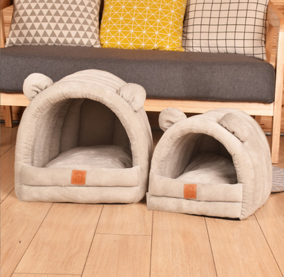 Soft Plush Premium Cotton No Deformation Cave Bed Cat