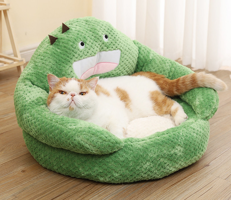 Large Cat Bed Cave With Removable Washable Cushioned Pillow