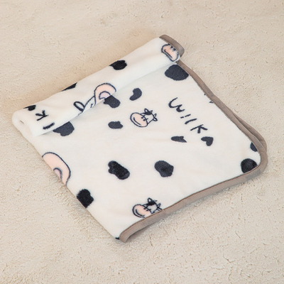 Cat Sleeping Blanket With Paw Print Dog Cat Soft Fleece Blankets Sleep Mat