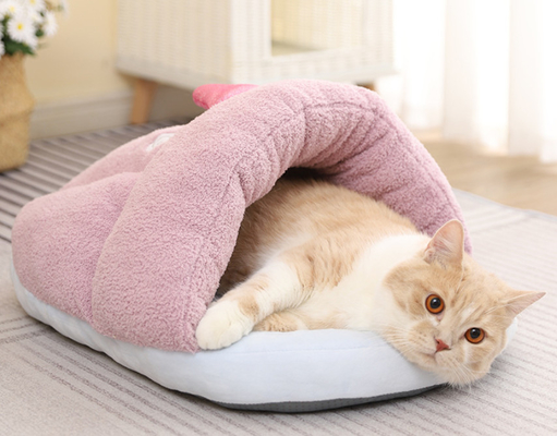 Cozy Soft Durable Washable Cat In Cat Bed With Non-Slip Bottom For Indoor Puppy And Kitten