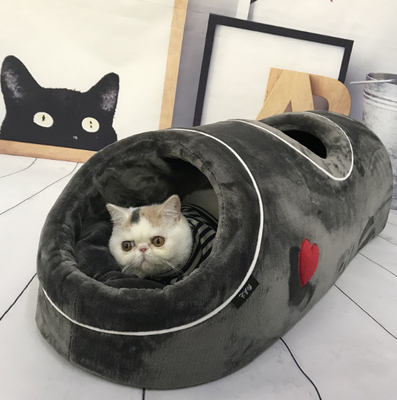 Tunnel Bed For Cats With Central Mat For Kitten,Cat,Puppy