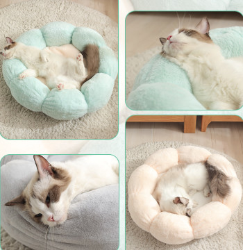 Cat Nest Flower Shape Floral Cat Bed Cute And Comfortable