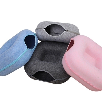 Felt Cat Nest Square Tunnel Cat Nest Cat Pet Toy Furniture Cat Bed Warmers Outdoor Cat Cage Cabin
