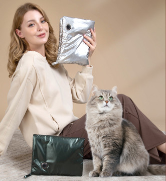 Adjustable Temperature Heated Pet Bed For Cats With 48-Hour Timer