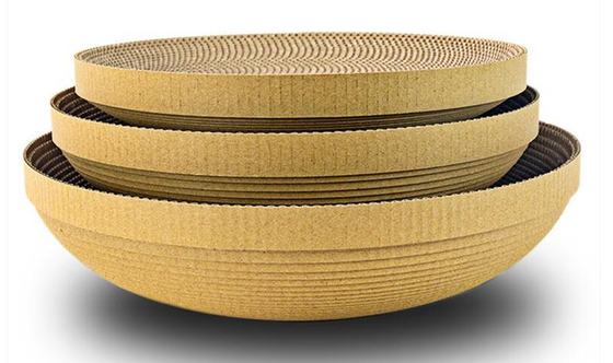 Scratcher Round Cardboard Cat Bed For Indoor Cats