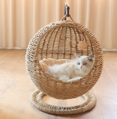 Wicker Cat Cat Sling Bed Basket Swinging Pet House