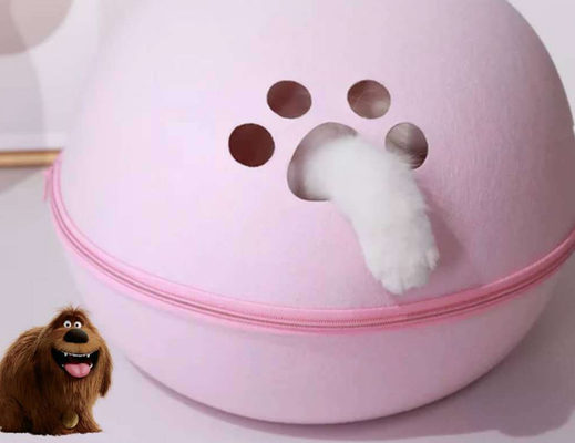 Handmade 100% Merino Fleece Cat Bed For Kittens