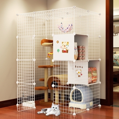Cat Cage Large Free Space Household Two Cats With Toilet Large Castle Indoor Cat Cage Villa