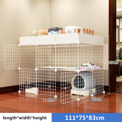 Cat Cage Large Free Space Household Two Cats With Toilet Large Castle Indoor Cat Cage Villa