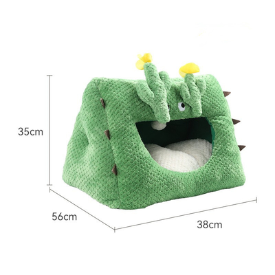 Cactus Cat Cactus Bed Warm Cat Bed Wholesale Semi Closed Cat House Winter Inner Cushion Supplies