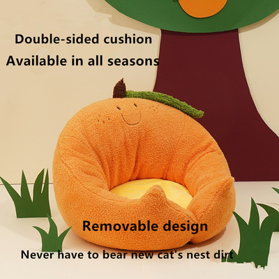 Orange Cat Bed Four Season Pet Bed Cat House Cat House Teddy Dog House Warm Keeping Pet Supplies In Winter