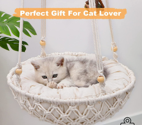 Cat Hammock Macrame Cat Basket Bed For Cats