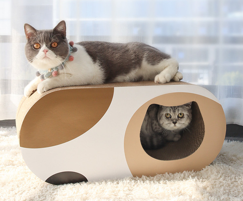Corrugated Paper Scratch Pads Cat Play House For Indoor Cats