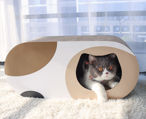 Corrugated Paper Scratch Pads Cat Play House For Indoor Cats