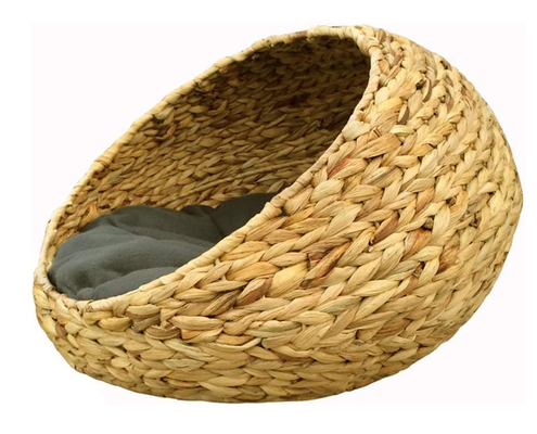 Cat Hanging Basket Bed Wicker Natural Seagrass Handwoven