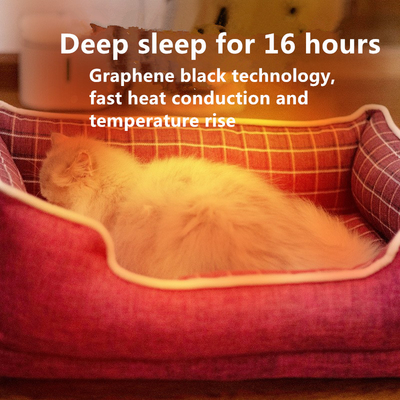 Removable Washable Thermal Dog Cat Bed Winter Warm Pet Bed Electric Heating