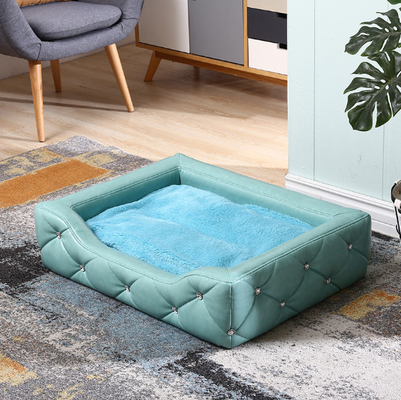 Large Leather Cat Bed Dogs Indoor Raised Lounge Chairs Couches