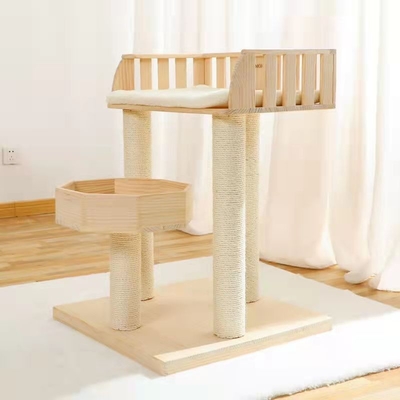 Detachable Modern Cat Tree Cat Climbing Frame Skin Friendly